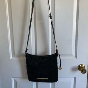 Brahmin black crossbody bag .